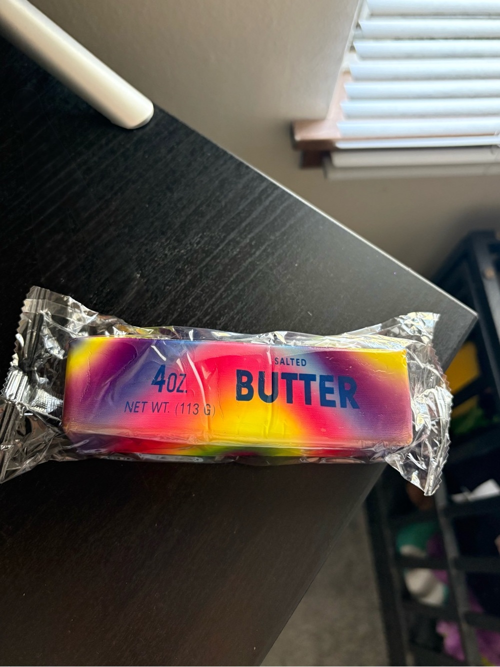 Salted Butter Squeeze Toy - Multicolor Rainbow Design. Slow rise fidget - Picture 4 of 6
